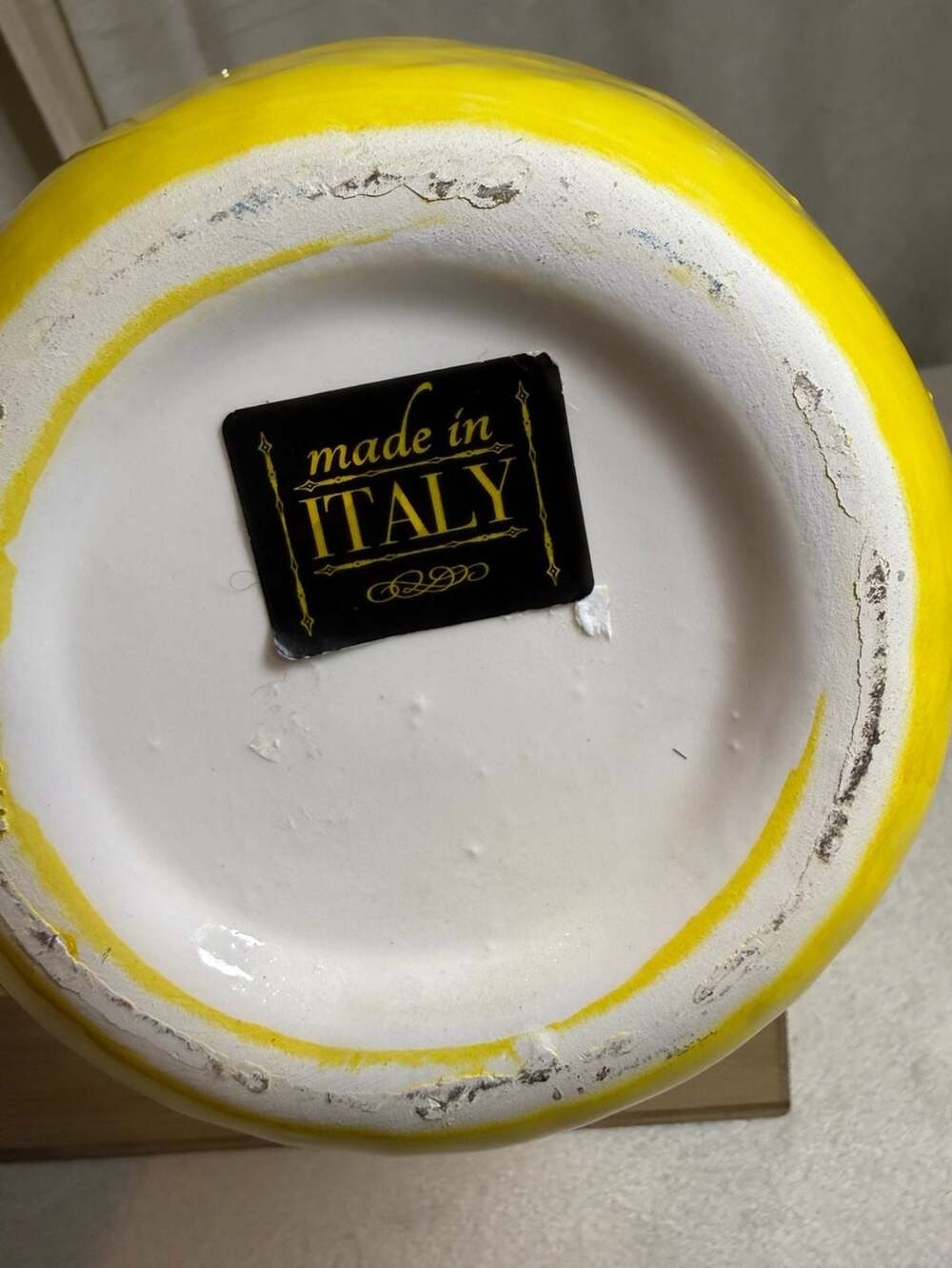 MADE ITALY ORGIA Art Handmade Lemon Shaped Cookie Jar Decorat, The Stand Alone - Picture 5 of 5